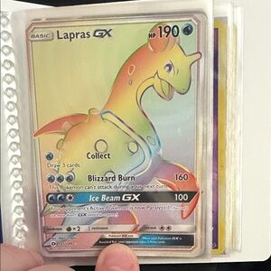 Lapras GX secret rare and buzzwole gc secret rare.